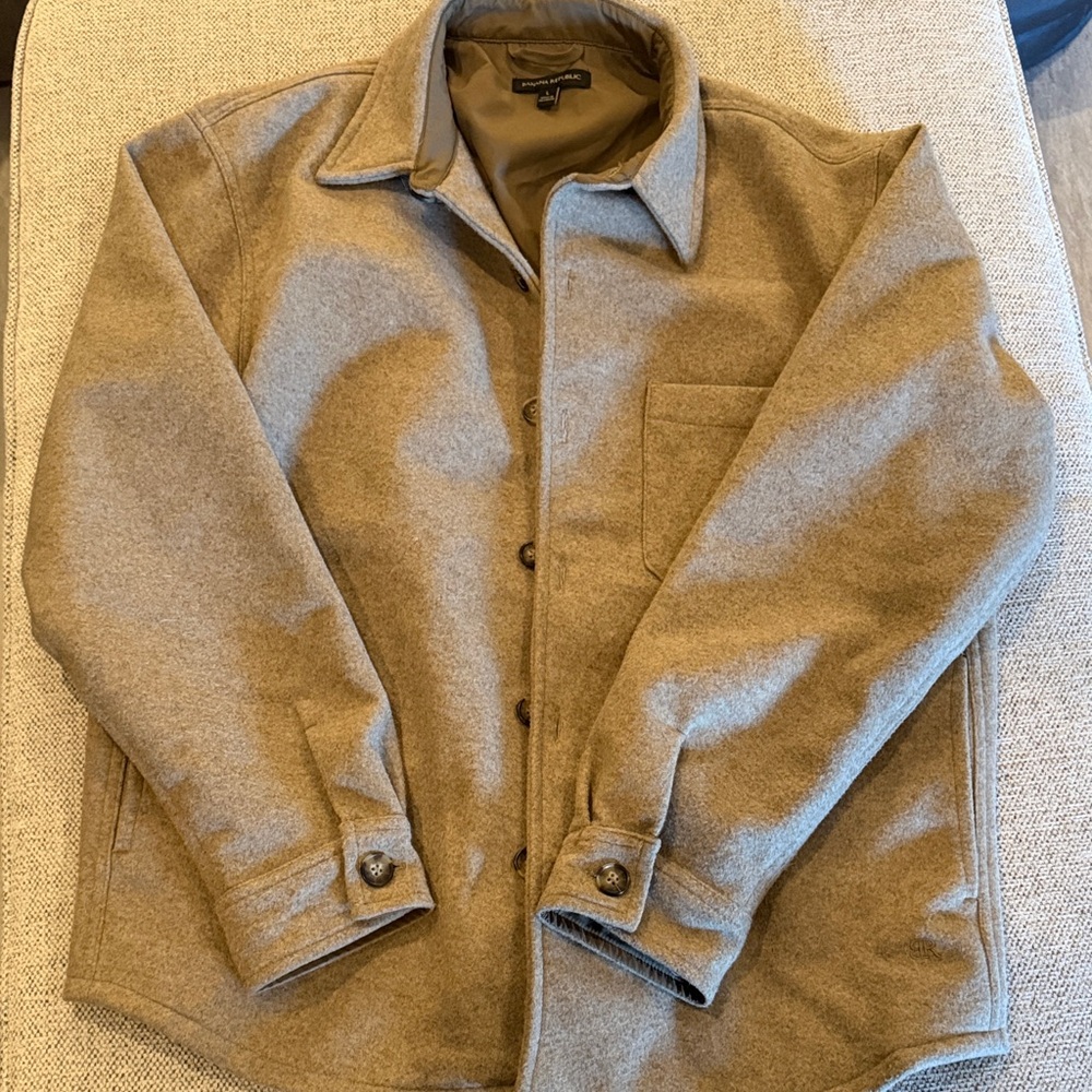 Banana Republic Men's Light Brown Shirt Jacket size L new condition